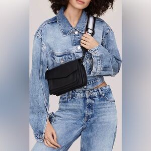 Botkier saffiano leather purse/crossbody (dusty lavender color)